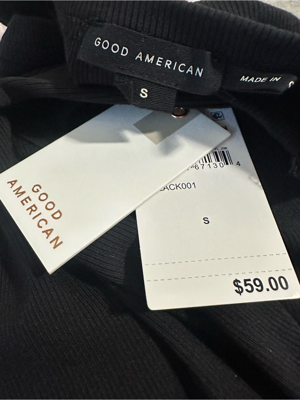 NWT Good American Racerback Tank Small - Picture 8 of 8